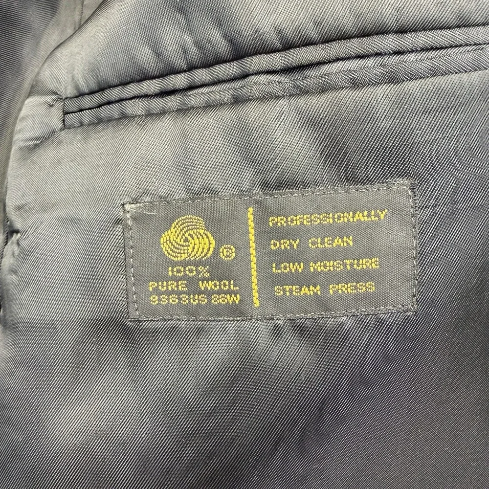 Jones New York Sport Coat Mens 40R Wool Meer And Frank 2 Button Suit‎ Jacket